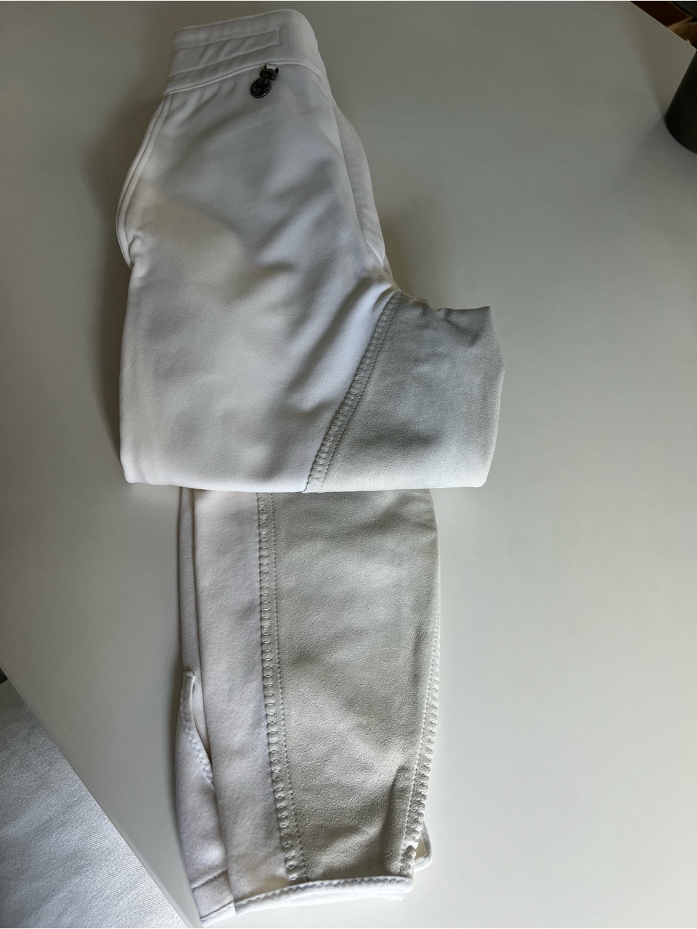 Pikeur Romana Women’s White Equestrian Breeches Deerskin Seat - 28L